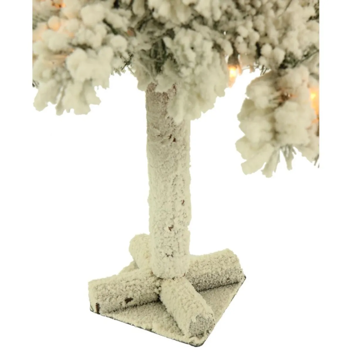 Fraiser Hill Farms Christmas Trees | Set Of Snowy Alpine Trees With Clear Lights