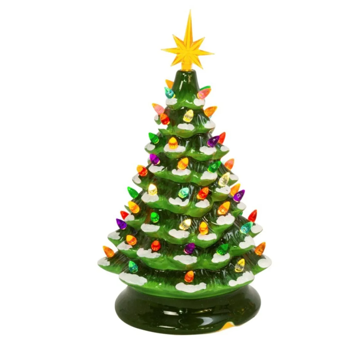 Gerson Indoor Decor | The Company 13.98" Green Battery-Operated Musical Dolomite Tree