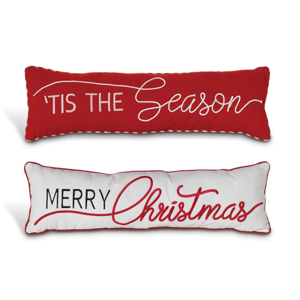 Gerson Holiday Textiles | The Company Set Of 2 30" Fabric Holiday Design Pillows