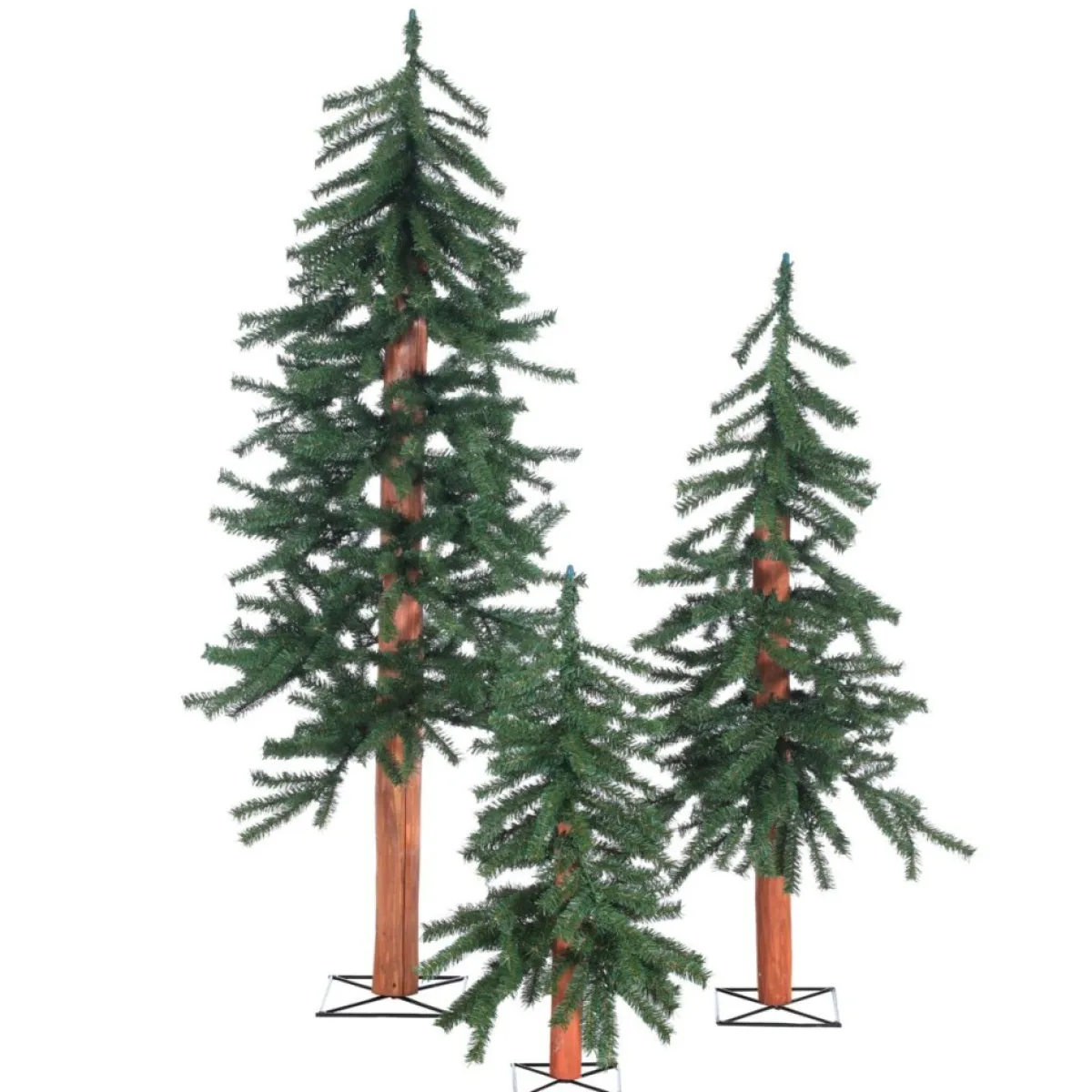 Gerson Christmas Trees | Winter Lane Unlit Alpine Trees (Set Of 3)